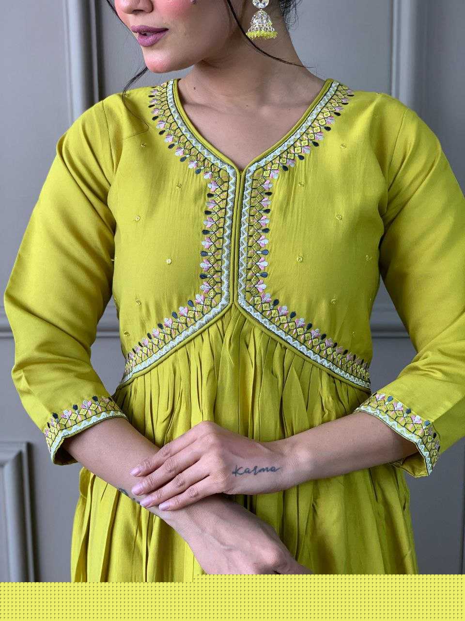 Viscose Chanderi Kurti - MYLUXURY LANE ENTERPRISE